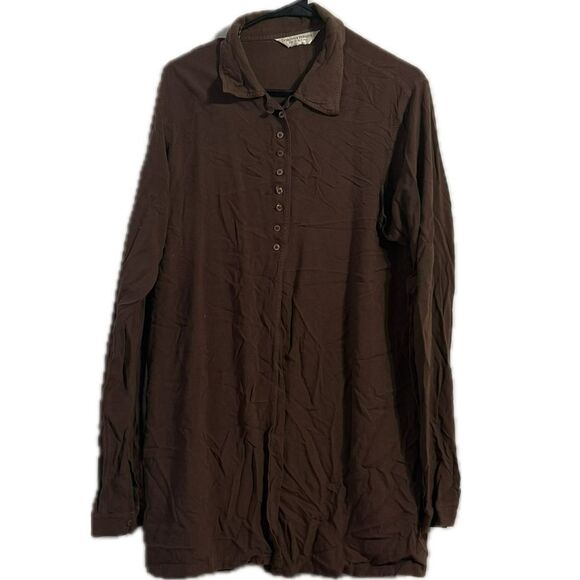 Dorothy Perkins Brown Button-Up Shirt - Picture 1 of 4